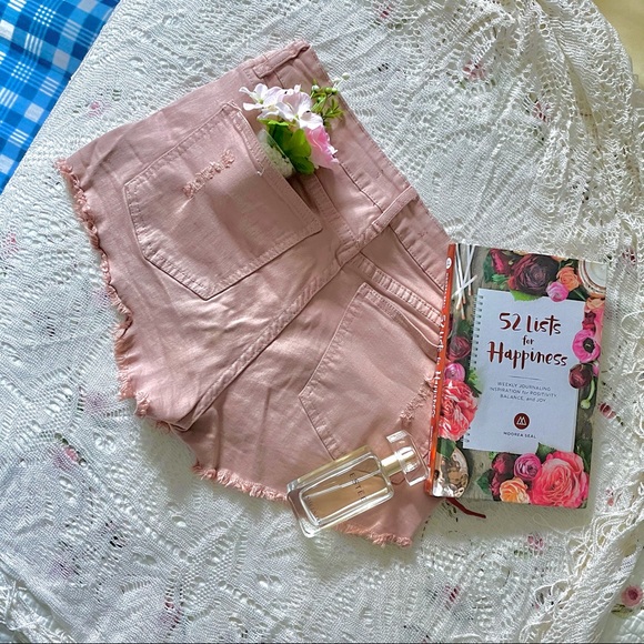 Pink Ripped Shorts - Picture 3 of 3